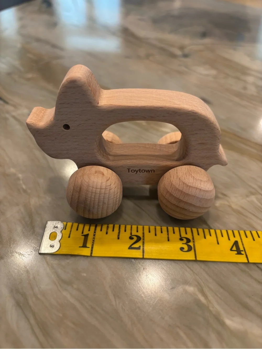 Set of Wooden Animal Rattler Toys 🐊 🐖 🐘